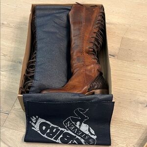 Freebird by Steven Brown Lace-Up Leather Boots